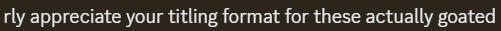 Formatting